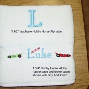 Applique Hobby Horse Alphabet Applique Hobby Horse Alphabet