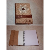 In-the-hoop Journal Cover Quilted Flower In-the-hoop Journal Cover Quilted Flower