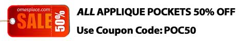 pocket applique embroidery sale