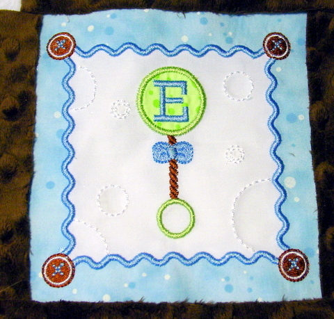 Baby Quilt Block Pacifier