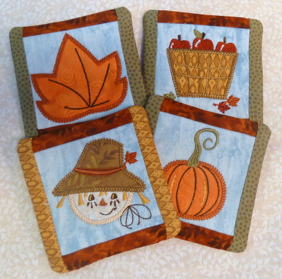 Fall Coasters (4×4 hoops) Fall Coasters (4×4 hoops)
