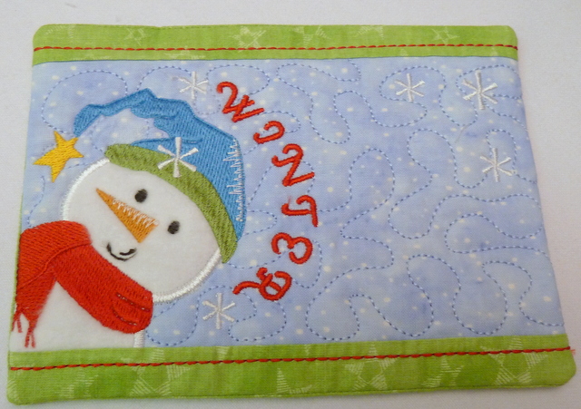 Mug Rug Winter Mug Rug Winter