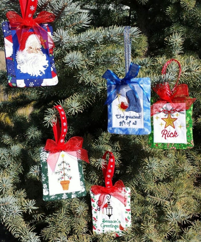 christmas card ornaments