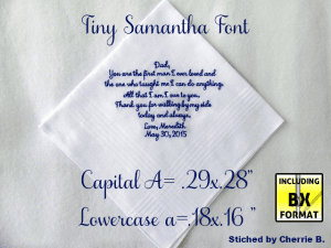 Tiny Samantha Font