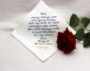 Wedding Hankerchief (5×7 hoops)