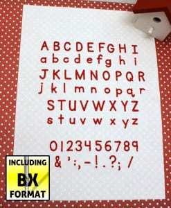 Primary Penmanship Font .60″ (BX included)