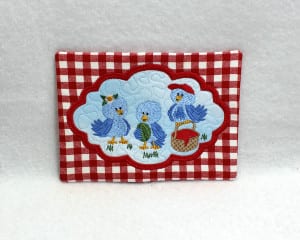 Summer Birdies Mug Rug 2