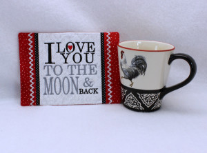 To The Moon Mug Rug