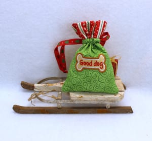 Drawstring Dog Treat Bag