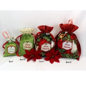 Christmas Drawstring Bags