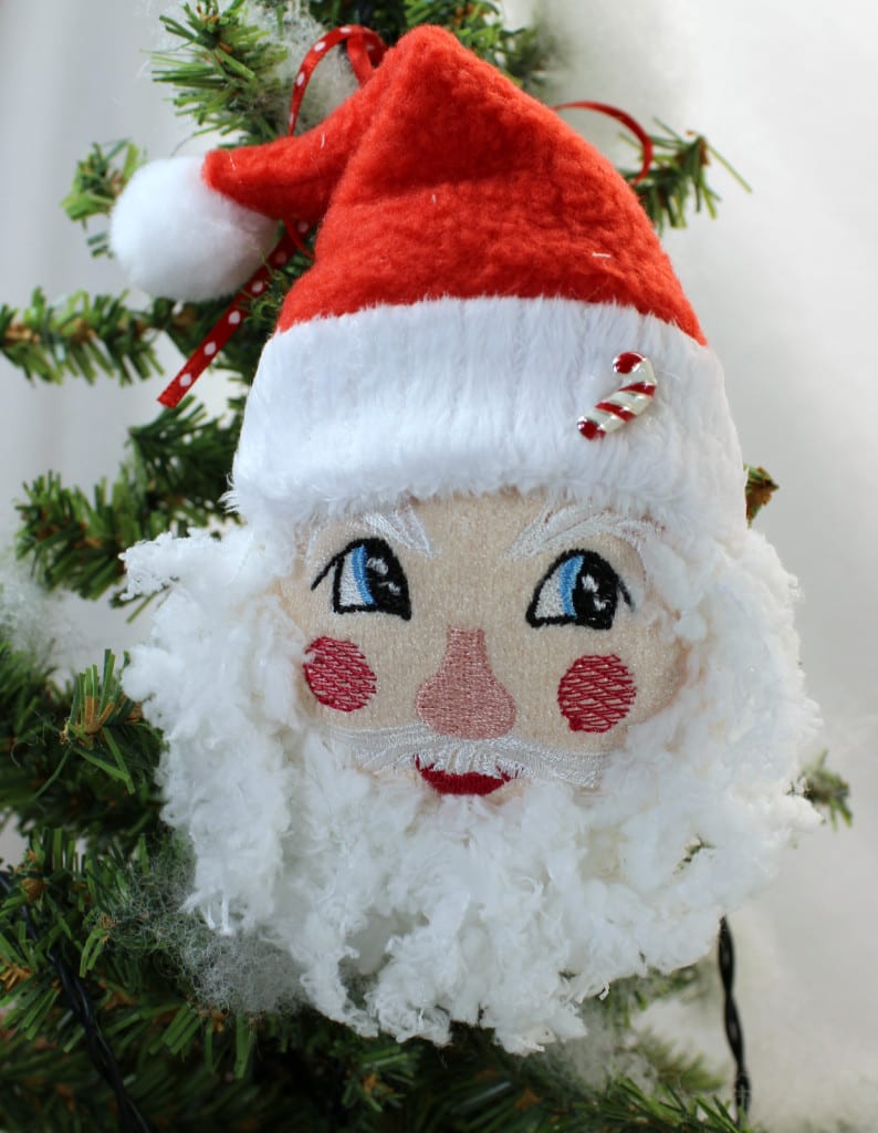 Santa ornament ith  omas place