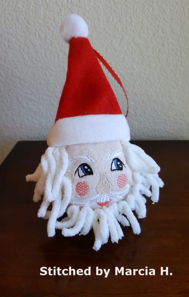Santa ornament ith  omas place