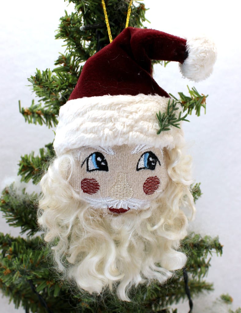 Santa ornament ith  omas place