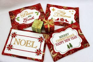 Christmas Mug Rug Set