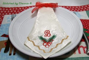 Christmas Napkin Corners 2