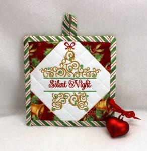Split Christmas Potholders