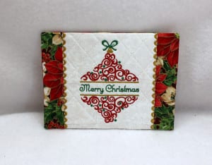 Split Christmas Ornament Mug Rugs