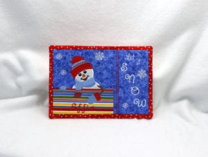 Snowman Snack Mat (7×11)