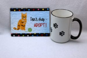 Cat Rescue Mug Rug