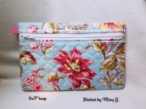 Quilted Zip Bag (6×9)