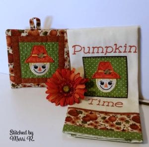 Lil’ Scary Applique and Potholder Combo