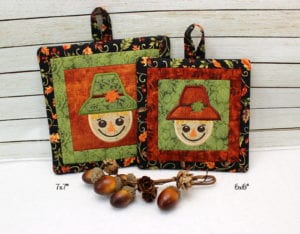 Lil’ Scary Potholders (6×6″ and 7×7″)
