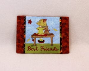 Best Friends Mug Rug 5×7