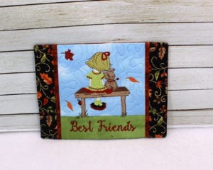 Best Friends Mug Rug 6×8