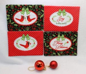 Christmas Mug Rug Set 2