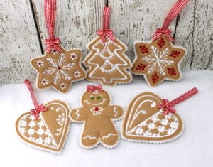 Christmas Cookie Ornaments Set 1 (4×4)