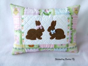 Bunnies Pillow (6×10)