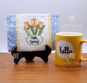 Hello Spring Mug Rug