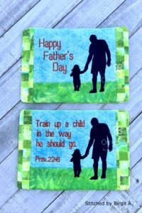 Train Up a Child Mug Rug