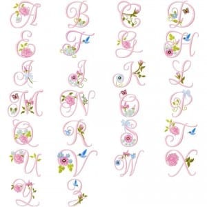 Roses and Daisies Monogram – now includes add ons!