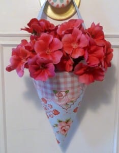 Rose Fabric Cone