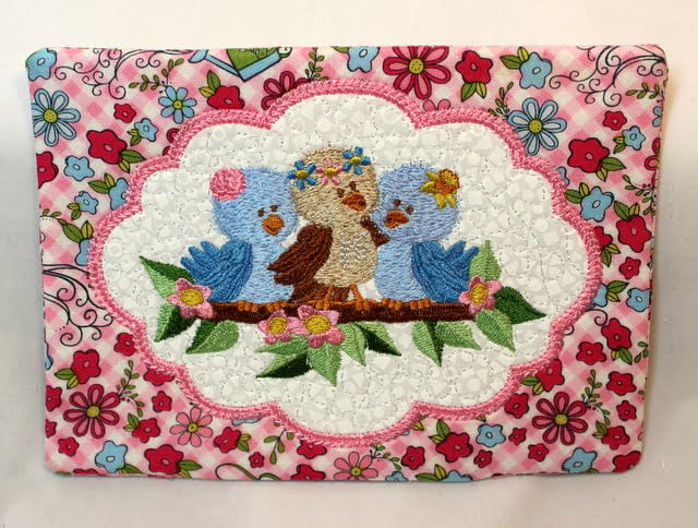 Spring Birdies Mug Rug (5x7) - Oma\'s Place Spring Birdies Mug Rug (5x7) - Oma\'s Place