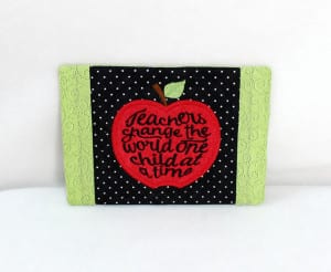 “Teachers Change” Mug Rug