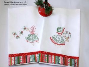 Set of 10 Christmas Bonnets for 5×7 hoops