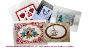 Plain Mug Rug Set (5×7)
