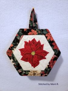 Poinsettia Potholder (7×11)