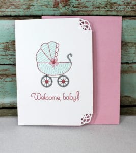 Baby Girl Greeting Card (5×7)