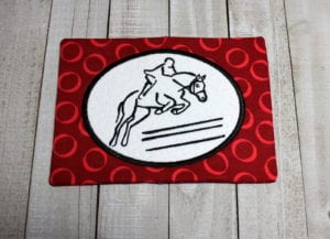 Horse Mug Rug (5×7)