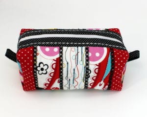 Striped Boxy Zippered Bag PITH (7×11)