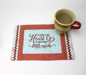Big Heart Mini Placemat (8×12)