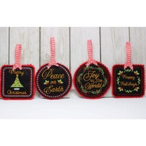 Felt Christmas Ornaments Set 1 (4×4)