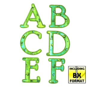 Applique Hobby Horse Font (4×4)