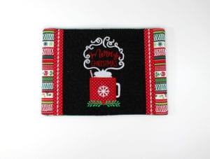 Merry Christmas Mug Rug 2 (5×7)