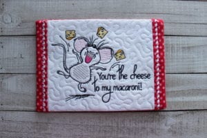 Triple Cheese Mug Rug (5×7)