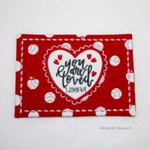 You are Loved Mug Rug (5×7)
