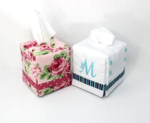 Monogram Tissue Box Covers (5×7)